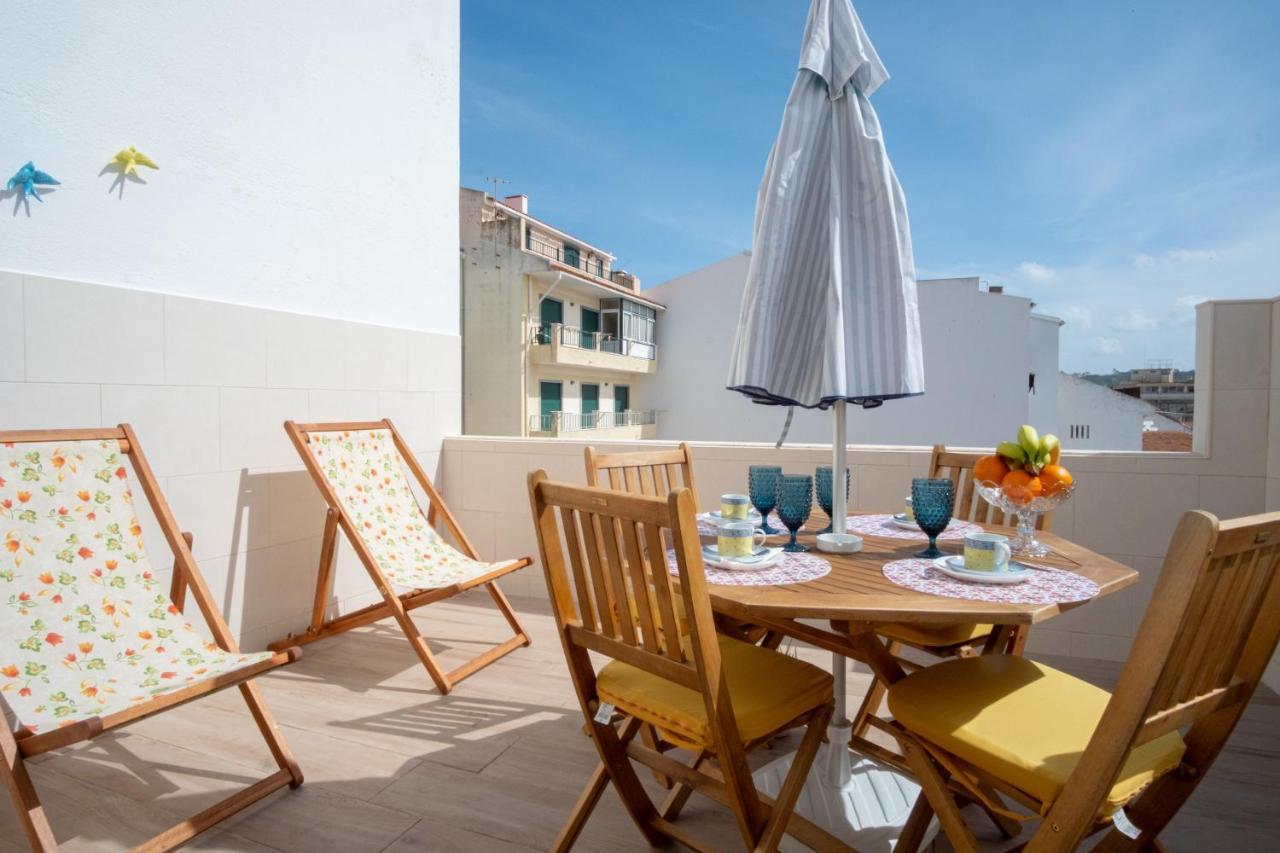 Olhos D'Agua - Penthouse Apartment Nazare Bagian luar foto